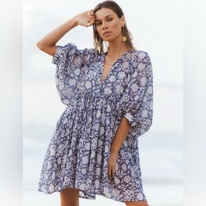 Daughters of India Kyra Mini Dress - Blue Iris M